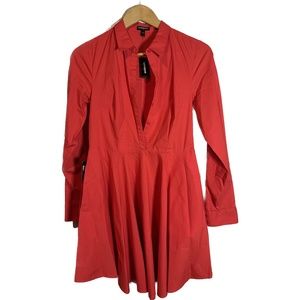 Womens Express button up shirt dress